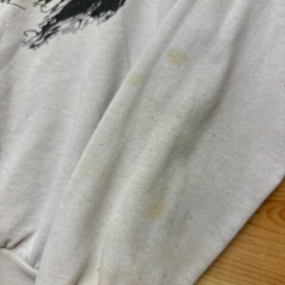 Vintage 70s Canada Quality Goods Sweater Shirt Mens Medium Gray Eagle Thin - Picture 5 of 16